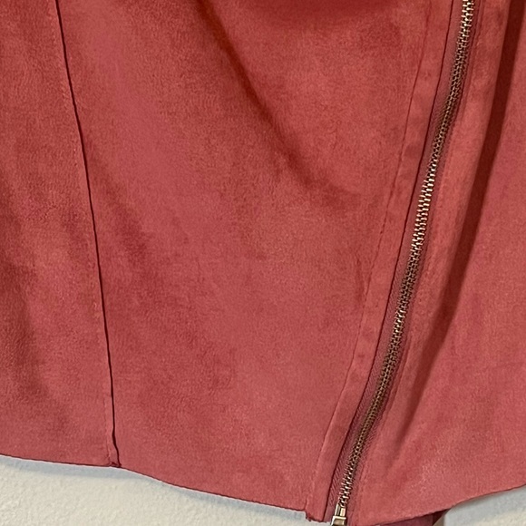 Blank NYC Medium Faux Suede Zipper Front Funnel Neck Jacket - Picture 6 of 13